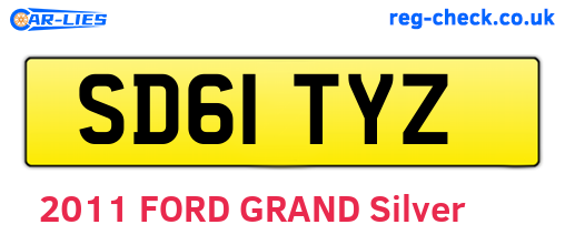 SD61TYZ are the vehicle registration plates.