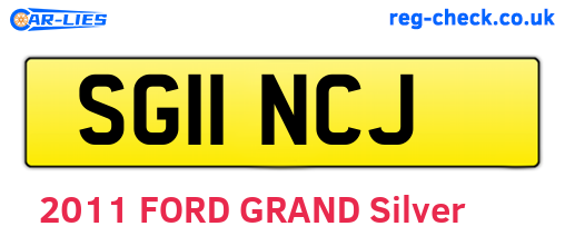 SG11NCJ are the vehicle registration plates.