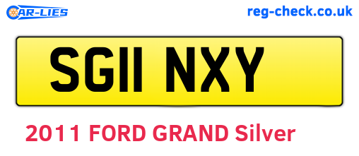 SG11NXY are the vehicle registration plates.