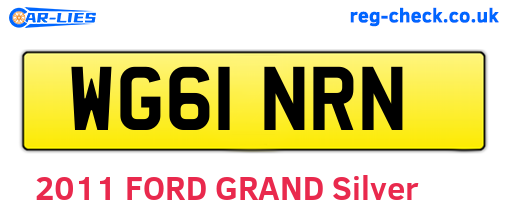 WG61NRN are the vehicle registration plates.