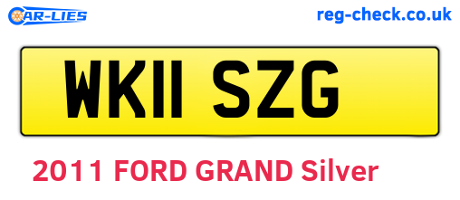 WK11SZG are the vehicle registration plates.