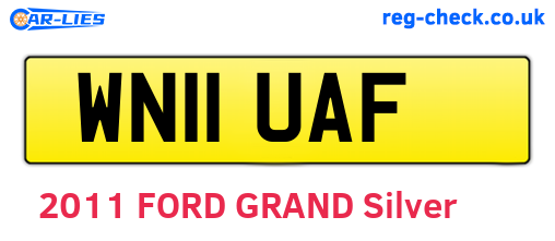 WN11UAF are the vehicle registration plates.
