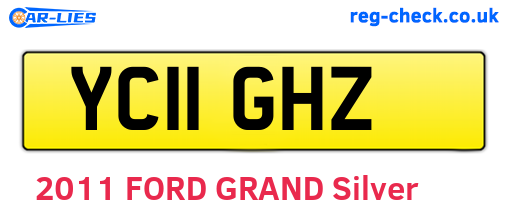 YC11GHZ are the vehicle registration plates.