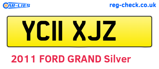 YC11XJZ are the vehicle registration plates.