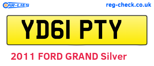 YD61PTY are the vehicle registration plates.