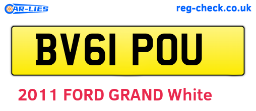 BV61POU are the vehicle registration plates.