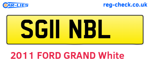SG11NBL are the vehicle registration plates.