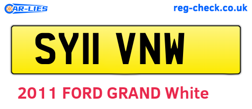 SY11VNW are the vehicle registration plates.