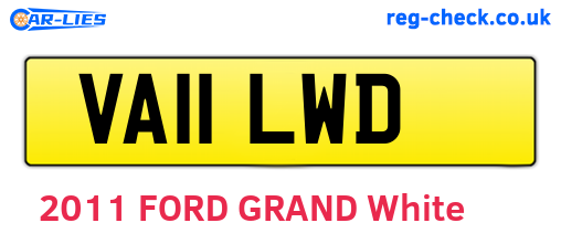 VA11LWD are the vehicle registration plates.