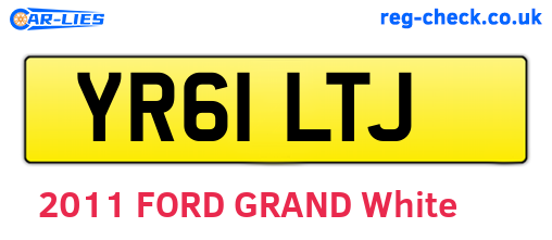 YR61LTJ are the vehicle registration plates.
