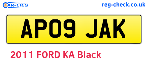 AP09JAK are the vehicle registration plates.