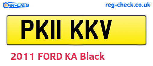 PK11KKV are the vehicle registration plates.