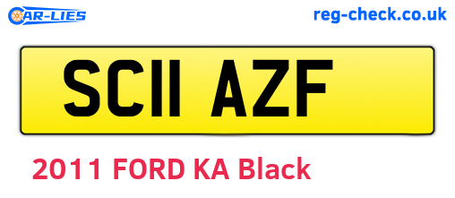 SC11AZF are the vehicle registration plates.