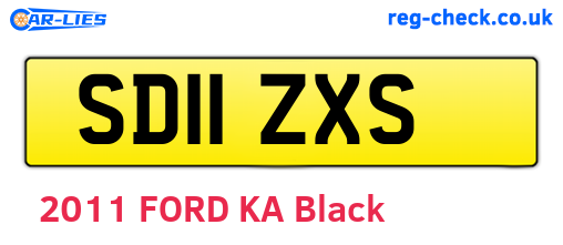 SD11ZXS are the vehicle registration plates.