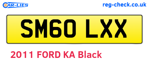 SM60LXX are the vehicle registration plates.