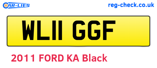 WL11GGF are the vehicle registration plates.