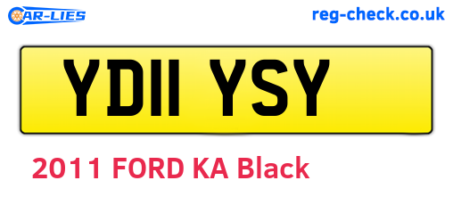 YD11YSY are the vehicle registration plates.