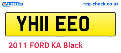 YH11EEO are the vehicle registration plates.