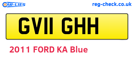GV11GHH are the vehicle registration plates.