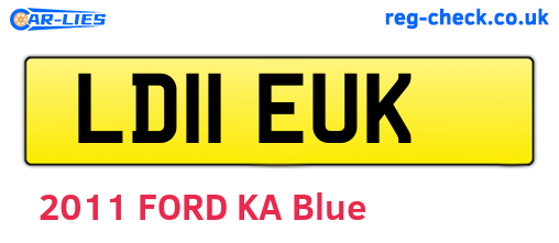 LD11EUK are the vehicle registration plates.