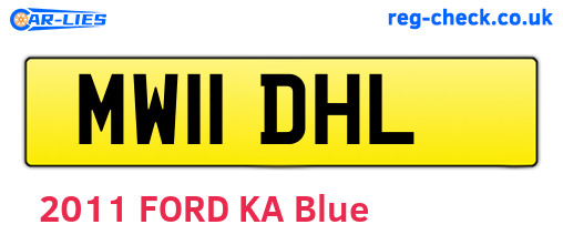 MW11DHL are the vehicle registration plates.
