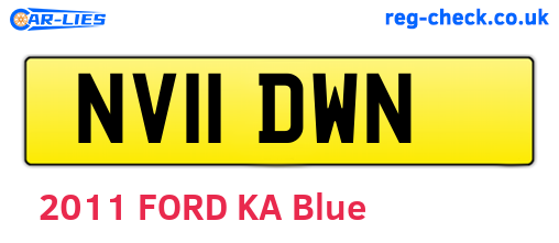 NV11DWN are the vehicle registration plates.