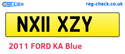 NX11XZY are the vehicle registration plates.