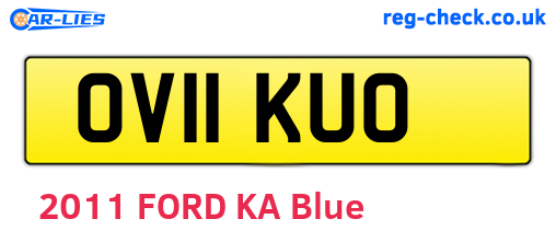 OV11KUO are the vehicle registration plates.
