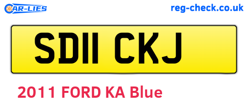 SD11CKJ are the vehicle registration plates.