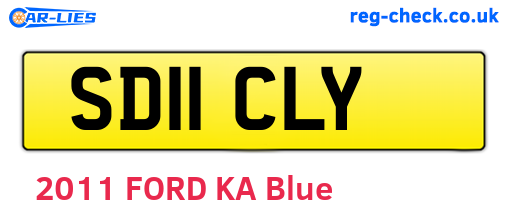 SD11CLY are the vehicle registration plates.