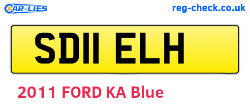 SD11ELH are the vehicle registration plates.