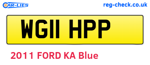 WG11HPP are the vehicle registration plates.