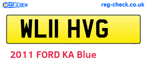 WL11HVG are the vehicle registration plates.