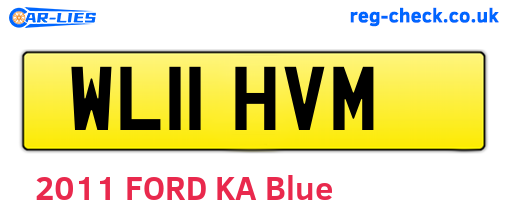 WL11HVM are the vehicle registration plates.