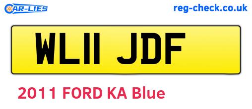WL11JDF are the vehicle registration plates.
