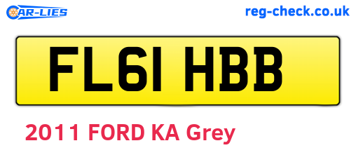 FL61HBB are the vehicle registration plates.