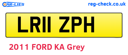 LR11ZPH are the vehicle registration plates.