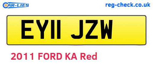 EY11JZW are the vehicle registration plates.