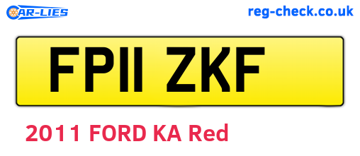 FP11ZKF are the vehicle registration plates.