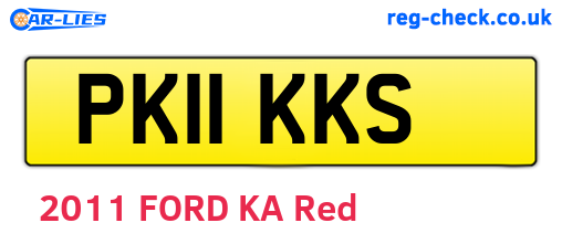 PK11KKS are the vehicle registration plates.