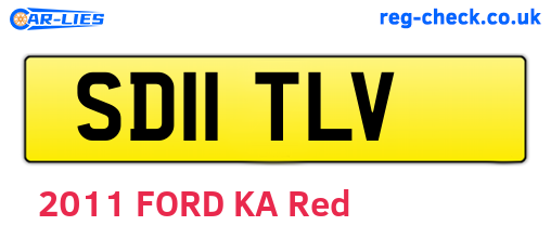 SD11TLV are the vehicle registration plates.