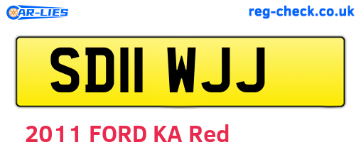 SD11WJJ are the vehicle registration plates.