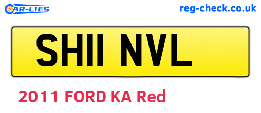 SH11NVL are the vehicle registration plates.