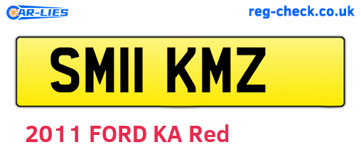 SM11KMZ are the vehicle registration plates.