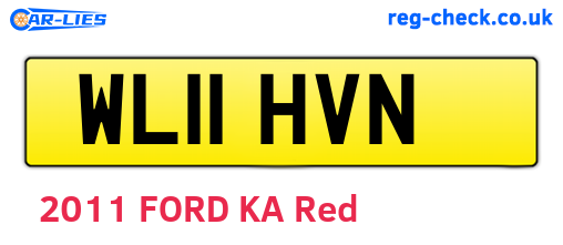 WL11HVN are the vehicle registration plates.