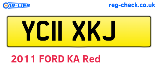 YC11XKJ are the vehicle registration plates.