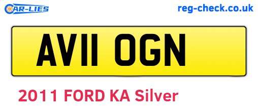 AV11OGN are the vehicle registration plates.