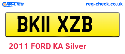 BK11XZB are the vehicle registration plates.
