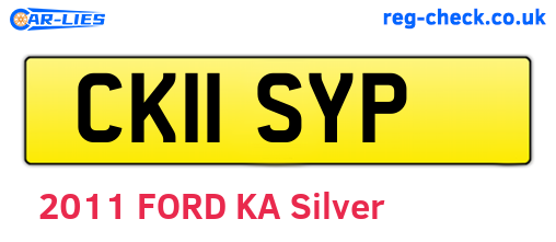 CK11SYP are the vehicle registration plates.