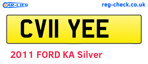 CV11YEE are the vehicle registration plates.